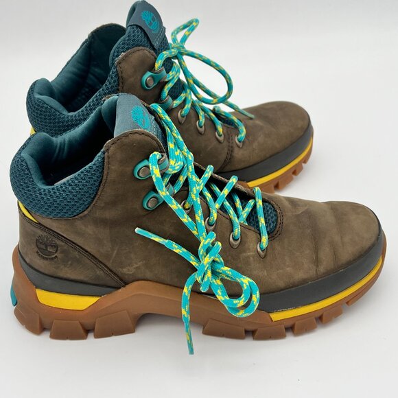 TIMBERLAND Jenness Falls WATERPROOF MID HIKING BOOT (Women) OLIVE FULL GRAIN 7.5 - Picture 1 of 10